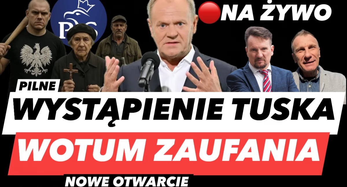 Pilne przemówienie Donalda Tuska. Mańka i Gzyl na żywo o wotum zaufania i wynikach wyborów