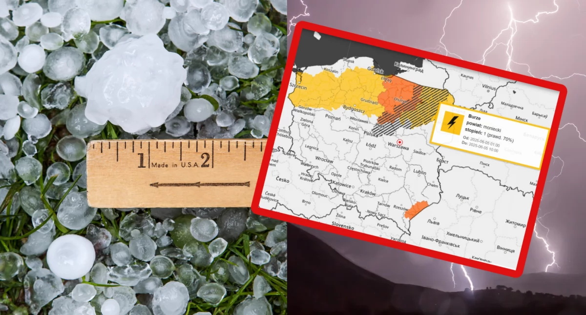 Pogoda na czwartek i piątek: Burze, grad i gwałtowne porywy wiatru. Uwaga na południowy wschód