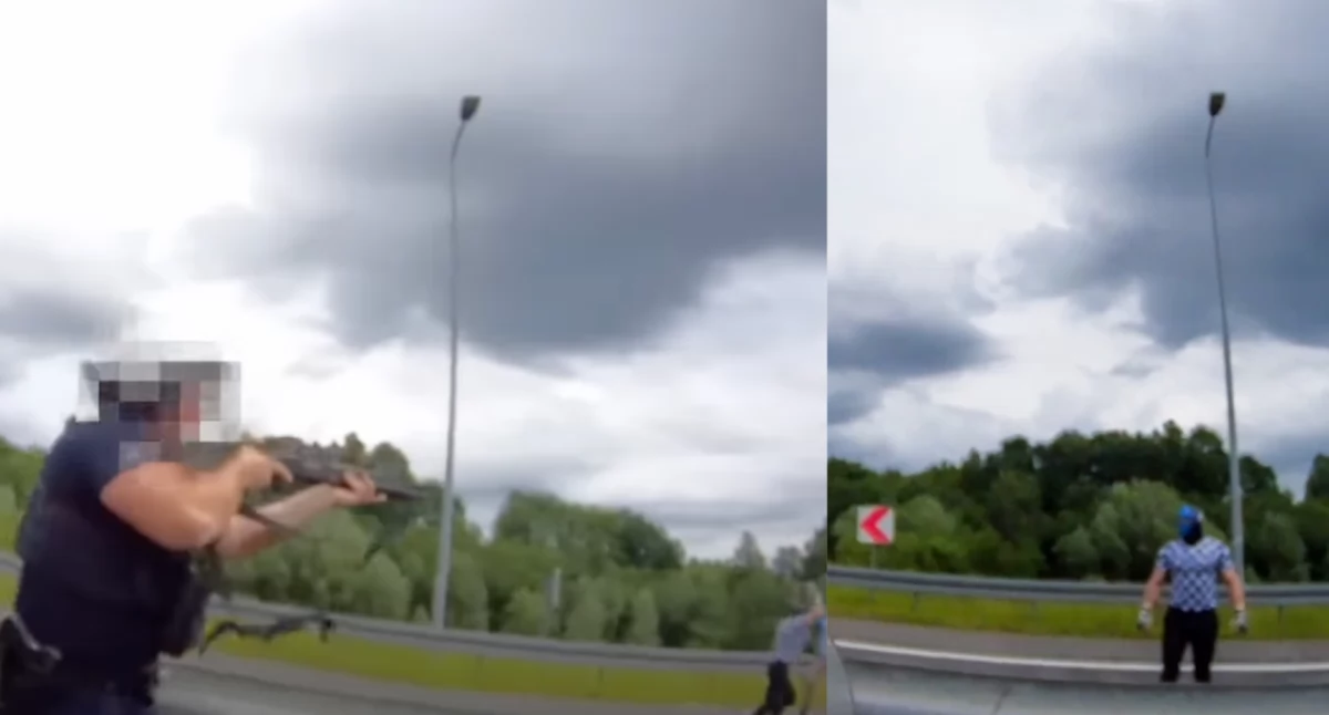 Zamaskowani pseudokibice Ruchu Chorzów zablokowali autokary GKS Jastrzębie. Interweniowała policja