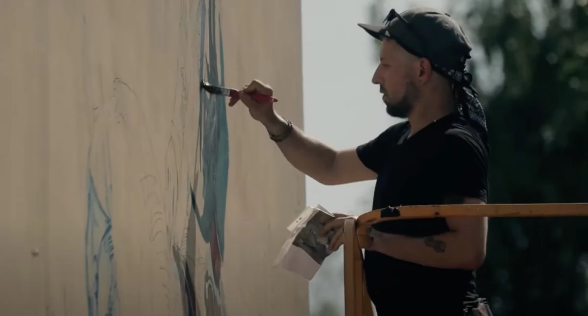 Lublin dziękuje za solidarność z Ukrainą. Powstaje wyjątkowy mural wdzięczności