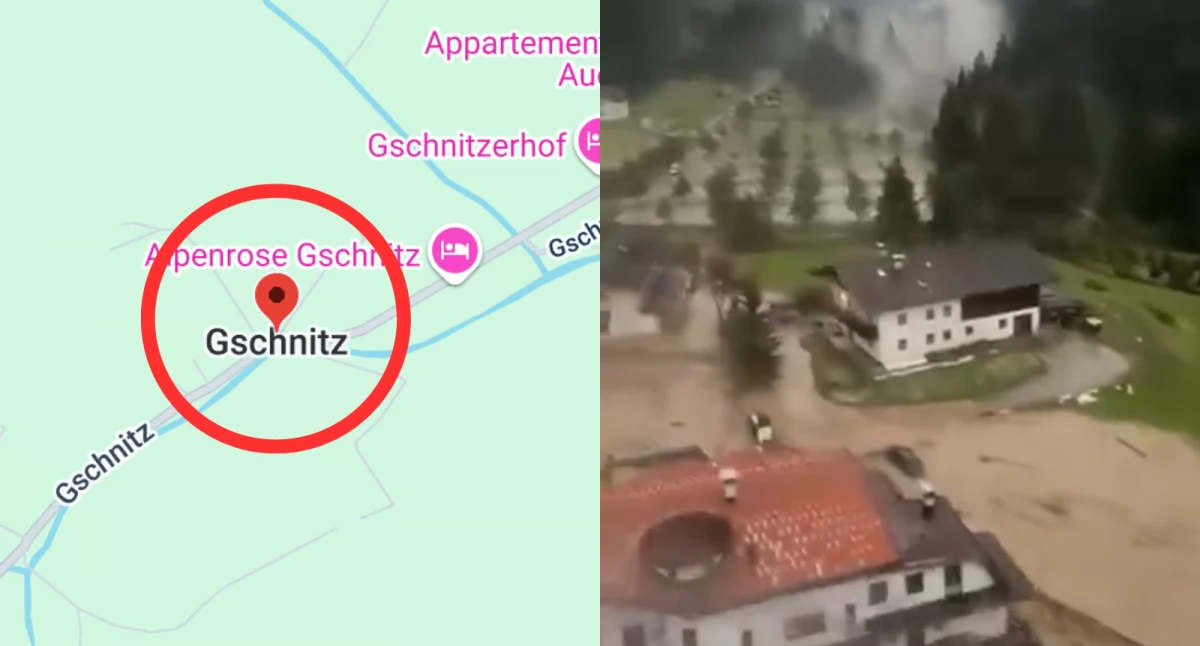 Lawiny błotne w Austrii. Ewakuacje i ogromne zniszczenia w dolinie Gschnitztal