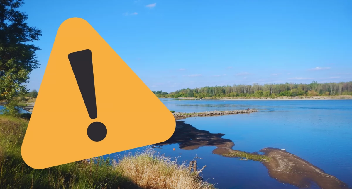 Rekordowo niski poziom wody w Wiśle. IMGW ostrzega przed suszą