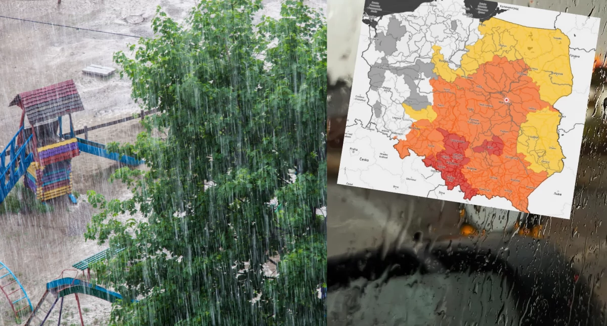 IMGW ostrzega: Intensywne opady nad Mazowszem, Łódzkiem i Świętokrzyskiem