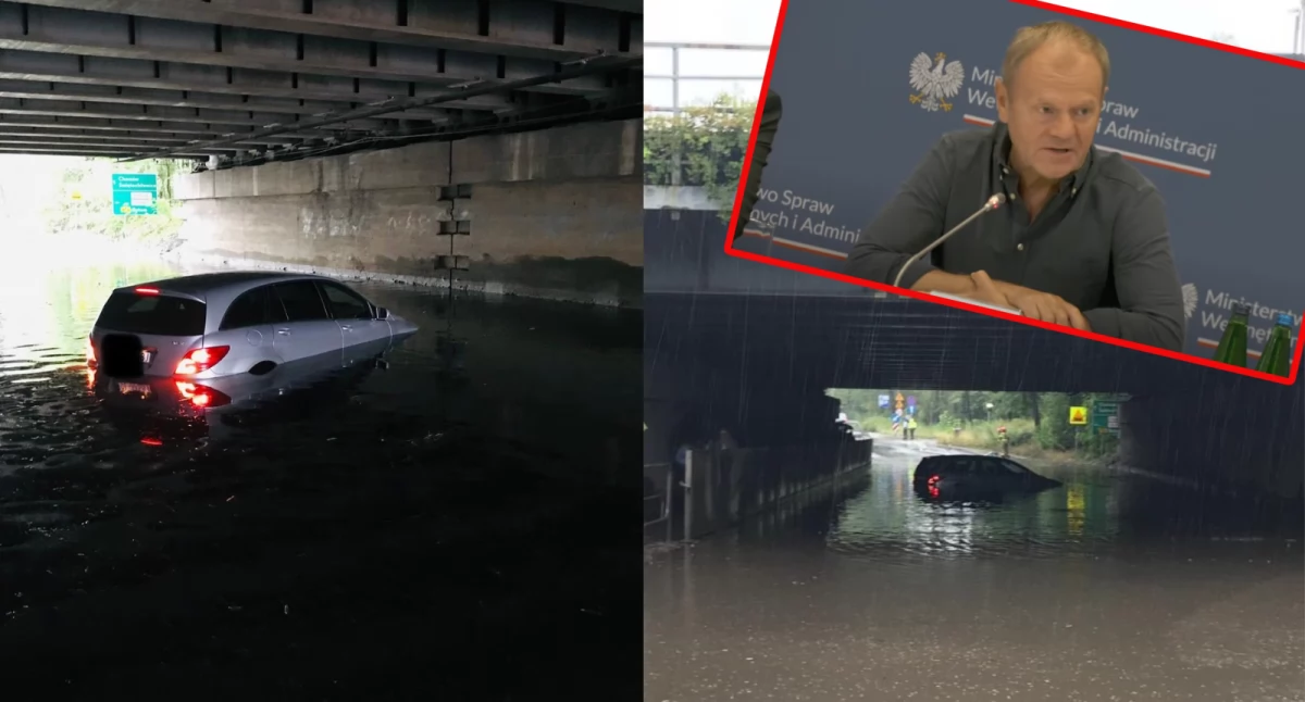 Ulewy w centrum Polski. 56 interwencji strażaków, rząd uruchamia sztab kryzysowy