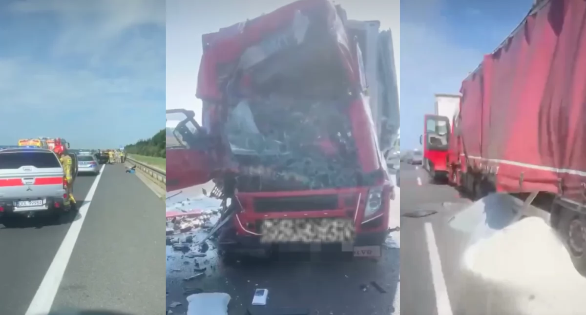 Karambol na S8 w kierunku Wrocławia. Wyznaczono objazdy przez Długołękę