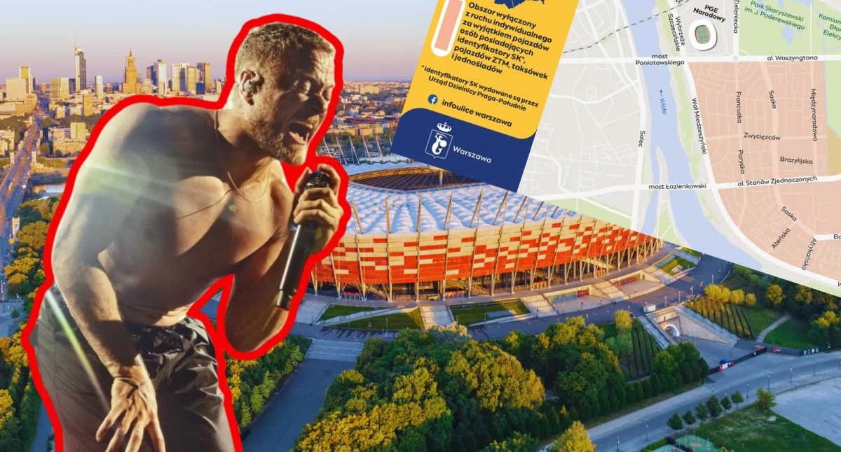 Imagine Dragons na PGE Narodowym – dojazd, zmiany w ruchu i rozkłady jazdy
