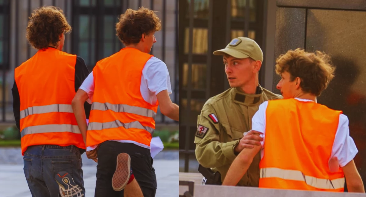 Ostatnie Pokolenie protestuje pod Pałacem Prezydenckim – domagają się reform transportu