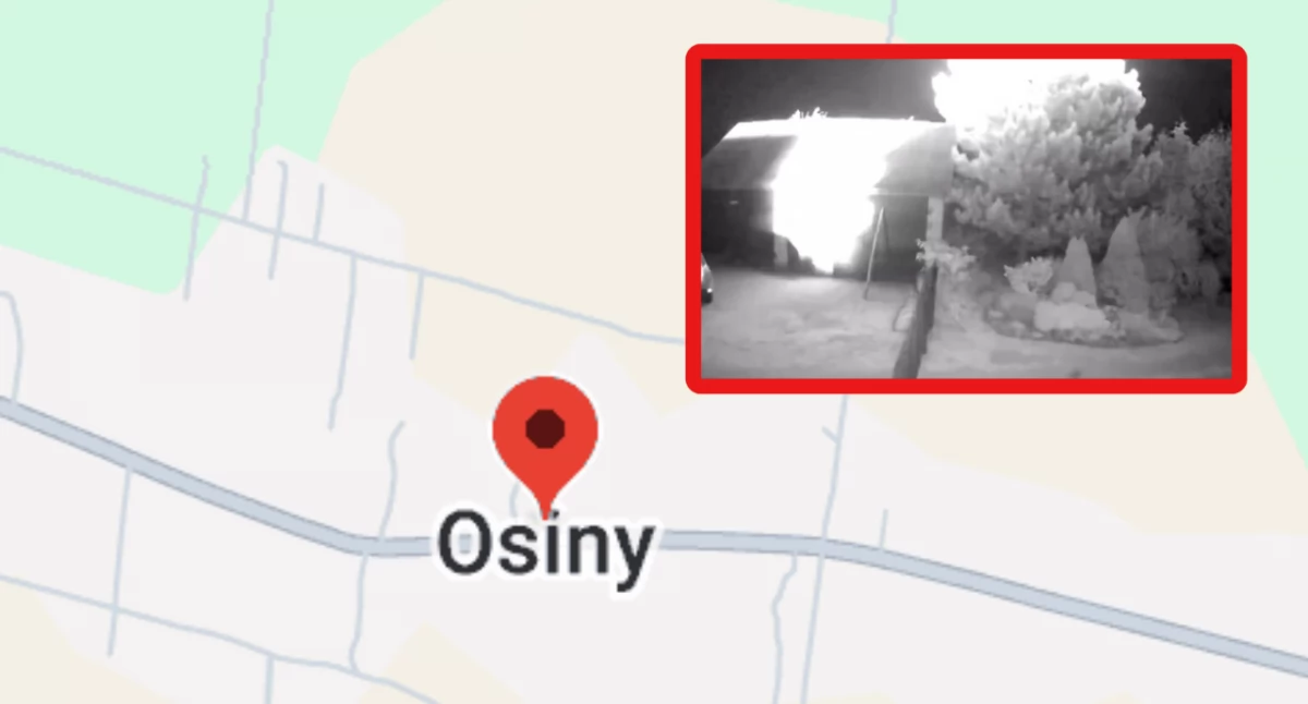 Osiny pod Łukowem: Eksplozja niezidentyfikowanego obiektu uszkodziła trzy domy. Nagranie z wybuchu