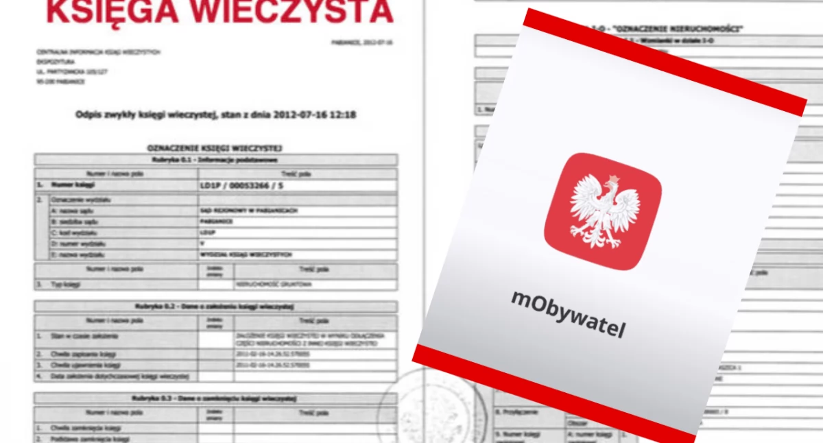 Jak sprawdzić księgi wieczyste w mObywatel? Dostęp do danych i KRS po numerze PESEL