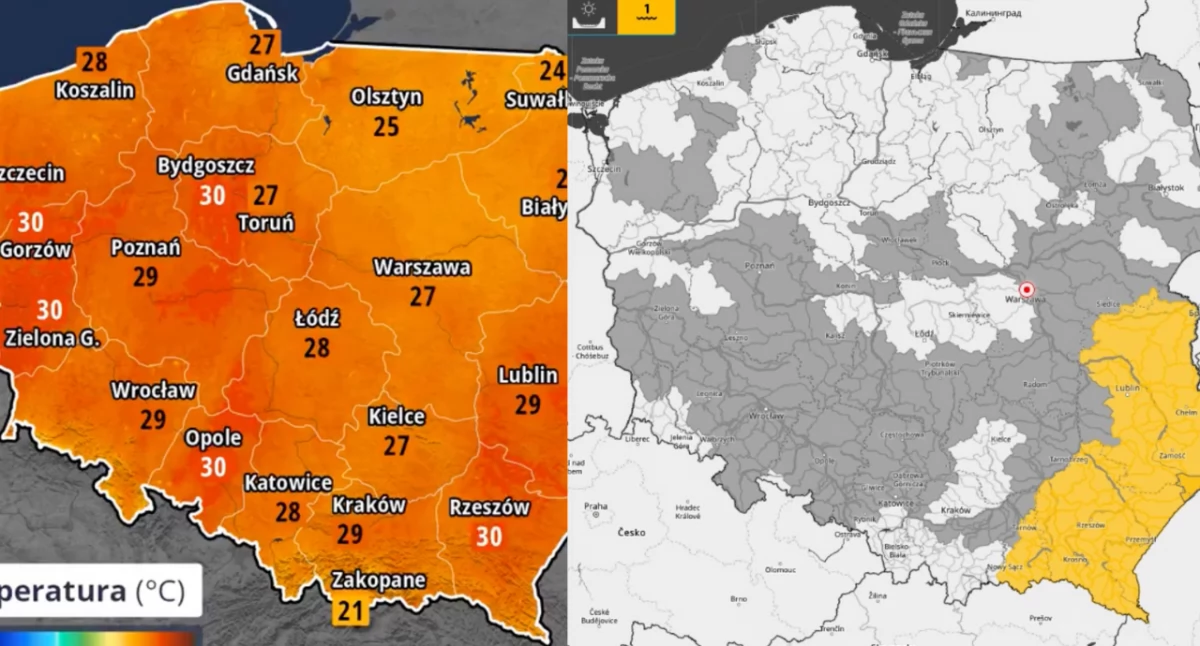 Prognoza pogody w Polsce. IMGW wydał ostrzeżenia przed burzami i mgłą. 