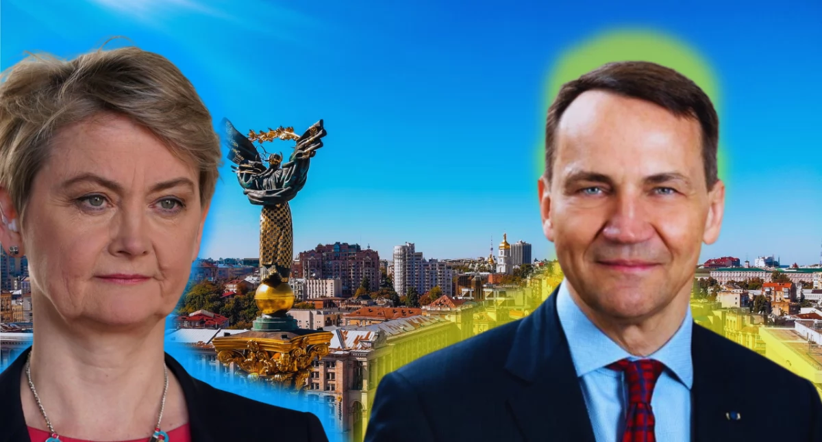 Radosław Sikorski w Kijowie. Rozmowy o NATO, UE i rosyjskich atakach dronowych