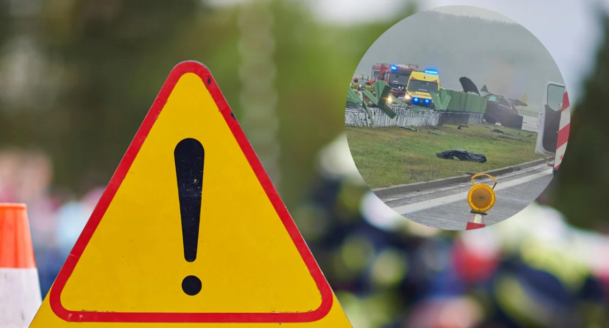 Wypadek na A1 pod Włocławkiem. Autostrada zablokowana, trzy osoby ranne