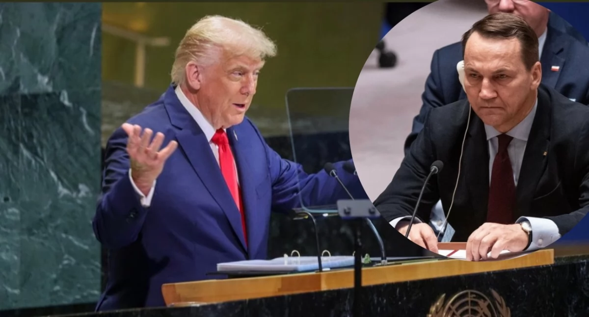 Sikorski komentuje słowa Trumpa o Ukrainie i granicach. 
