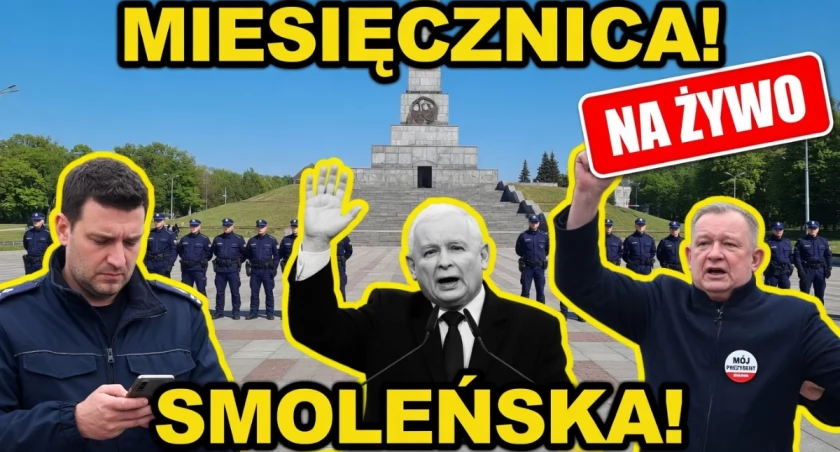 193. miesięcznica smoleńska. Kaczyński atakuje, policja interweniuje