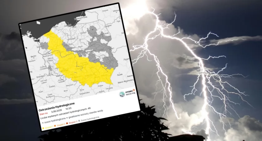 IMGW ostrzega przed burzami i podtopieniami. Alerty dla dziewięciu województw