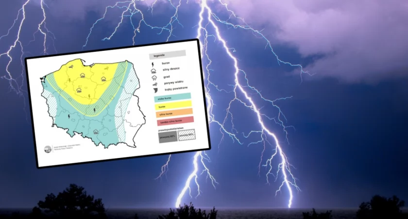 Burze i intensywne opady nad Polską. IMGW wydał ostrzeżenia dla kilku regionów