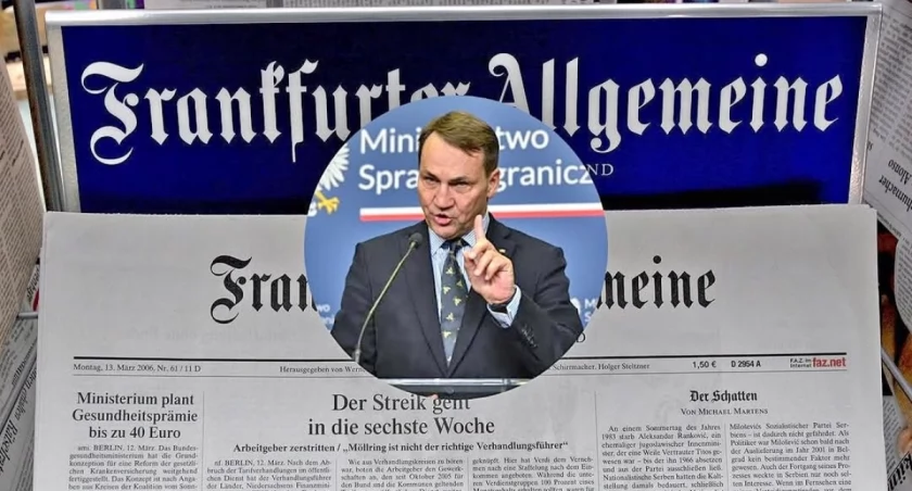Sikorski przestrzega Niemców przed grą o Ukrainę ponad głowami Polaków 