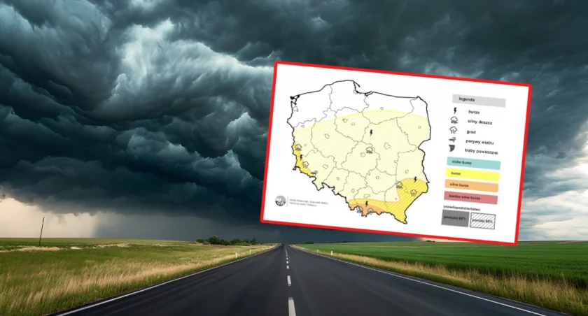IMGW ostrzega: burze, grad i upały uderzą w Polskę. Możliwe wichury i przerwy w dostawie prądu