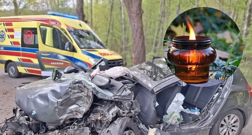 BMW 22-latka dachowało na łuku drogi. Cztery ofiary śmiertelne, wśród nich 12-latka
