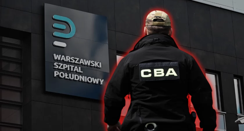 CBA w Szpitalu Południowym. Agenci zabezpieczają dokumenty na polecenie prokuratury