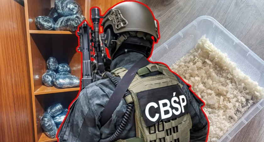 CBŚP zlikwidowało fabrykę mefedronu pod Warszawą. Zabezpieczono narkotyki warte miliony złotych