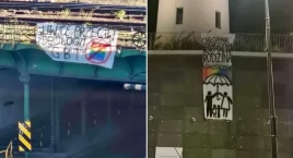Banery anty-LGBT zawisły w Gliwicach. Homofobiczna kampania na Śląsku 