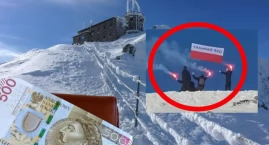 Zakopane: Straż TPN ukarała kibiców mandatem za odpalenie rac dymnych