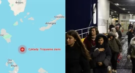 Santorini w obliczu kolejnego trzęsienia ziemi. Ewakuacja i chaos w porcie