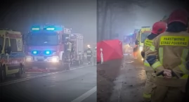 Śmiertelny wypadek na drodze krajowej nr 46. Samochód rozbił się na drzewie – szczegóły wypadku