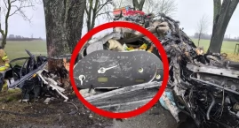Braniewo: Śmiertelny wypadek na drodze nr 54. Mężczyzna pędził blisko 200 km/h 