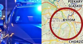 Bytom: Pościg policyjny za 14-latkiem. Auto uderzyło w barierki i stanęło w płomieniach