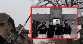 Niemieccy uczniowie wykonali gest White Power w Auschwitz. Skandal na wycieczce