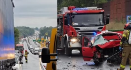 Dwa wypadki na S52 w kierunku Bielska-Białej – jedna osoba nie żyje