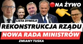 Rekonstrukcja rządu na żywo. Donald Tusk ogłasza listę nowych ministrów [TRANSMISJA] 