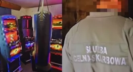 Akcja policji i KAS w Jeleniej Górze. Mężczyzna zatrzymany za narkotyki, broń i nielegalny hazard