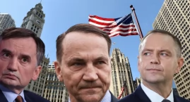 Sikorski przed wizytą Nawrockiego w USA. W tle obecn&hellip;