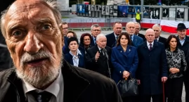 195. miesięcznica smoleńska. Kaczyński przy wieńcu, Macierewicz w sporze z demonstrantami