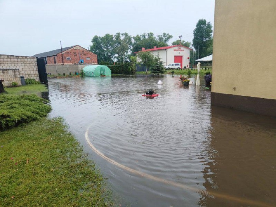 Ulewa nad powiatem - łącznie 25 interwencji