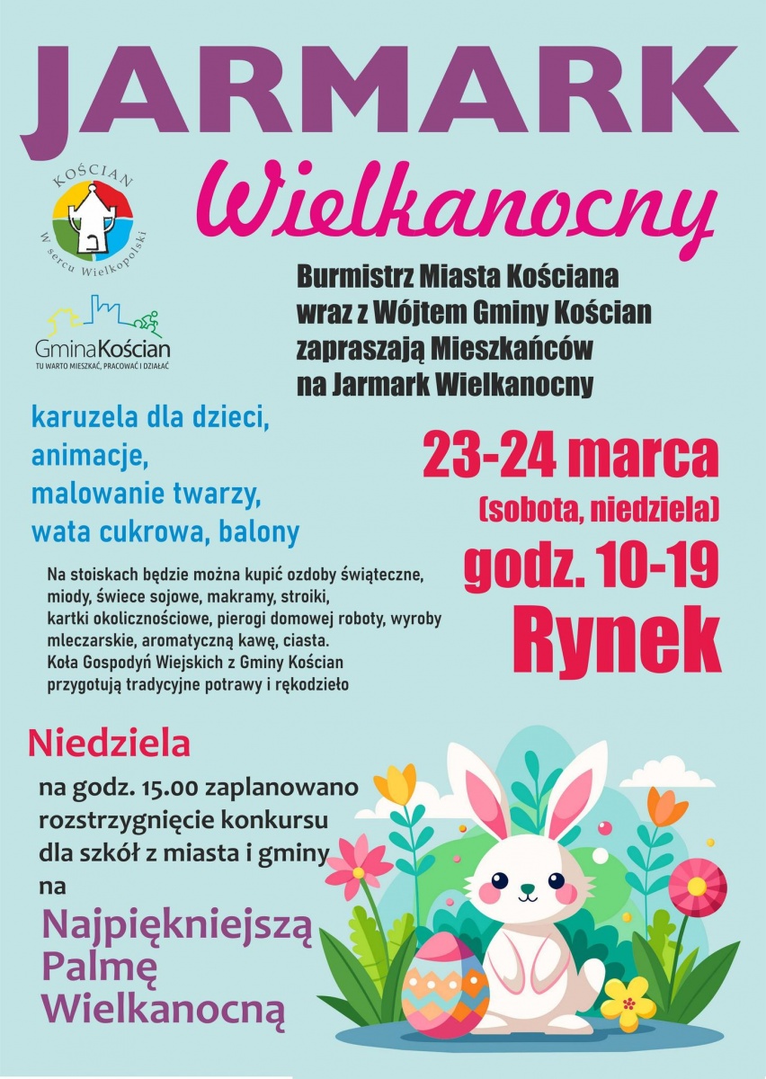 Jarmark Wielkanocny dziś i jutro w Kościanie!