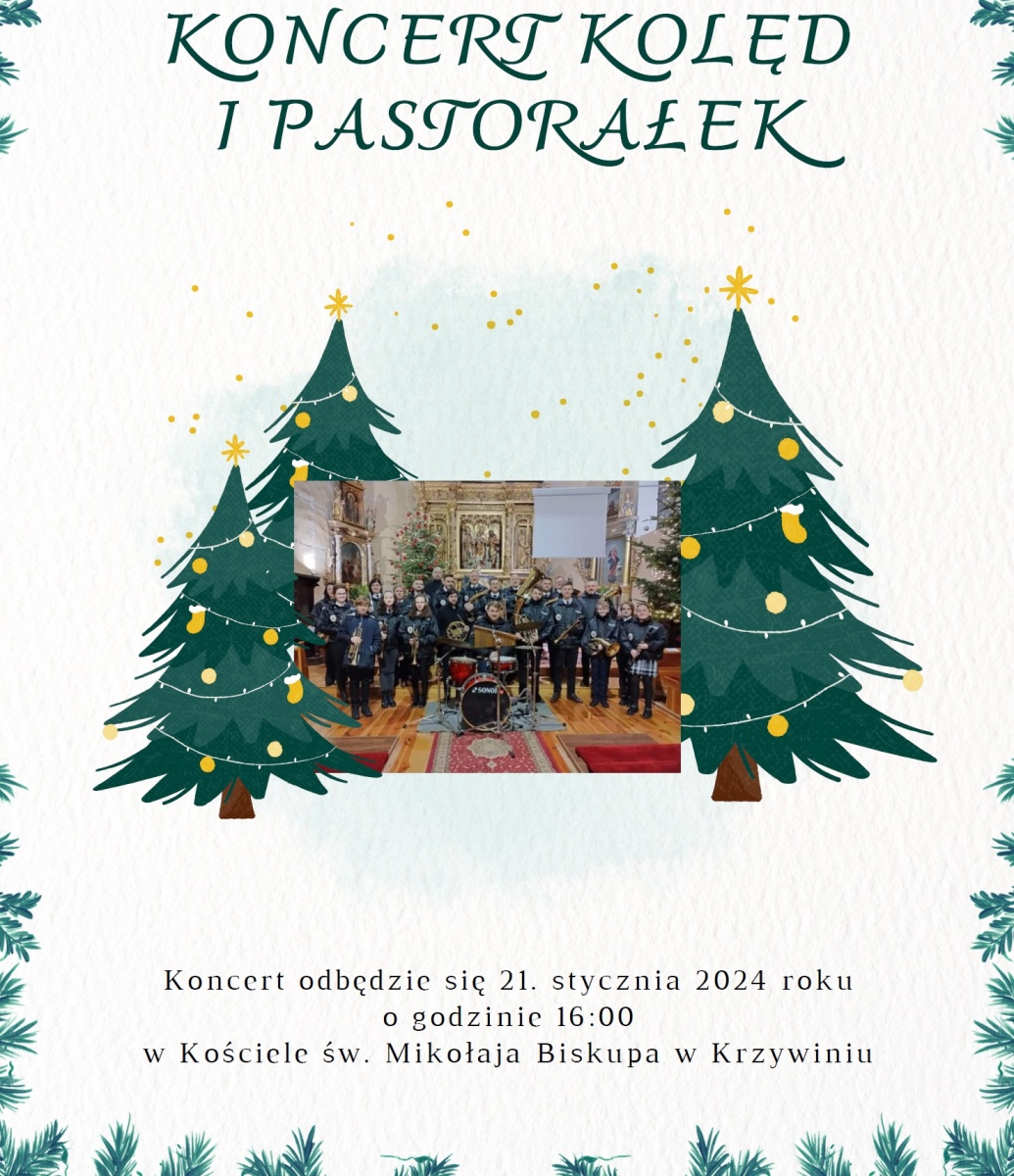 Koncert kolęd już w niedzielę w Krzywiniu!