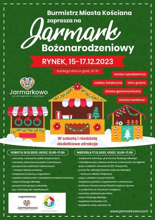 Jarmark Bożonarodzeniowy w Kościanie już w ten weekend!