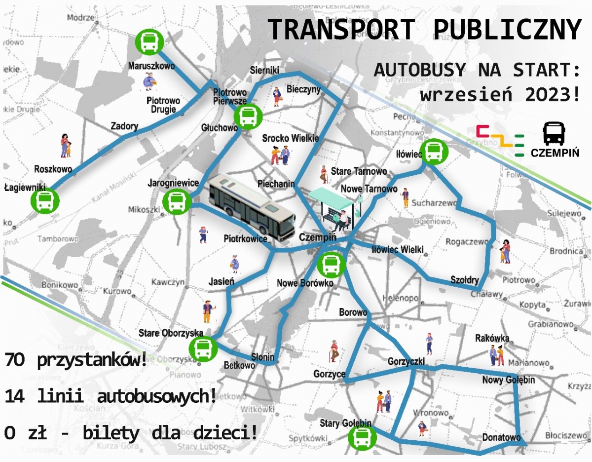 Transport publiczny od września w gminie Czempiń