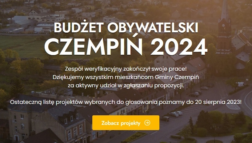 Budżet obywatelski w Czempiniu – znamy projekty!