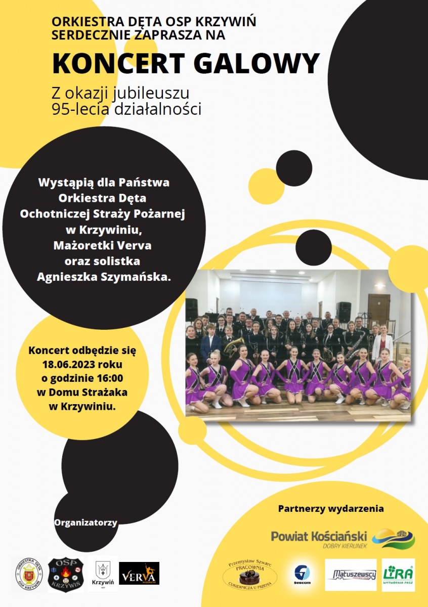 Jubileuszowy koncert Orkiestry Dętej OSP Krzywiń!