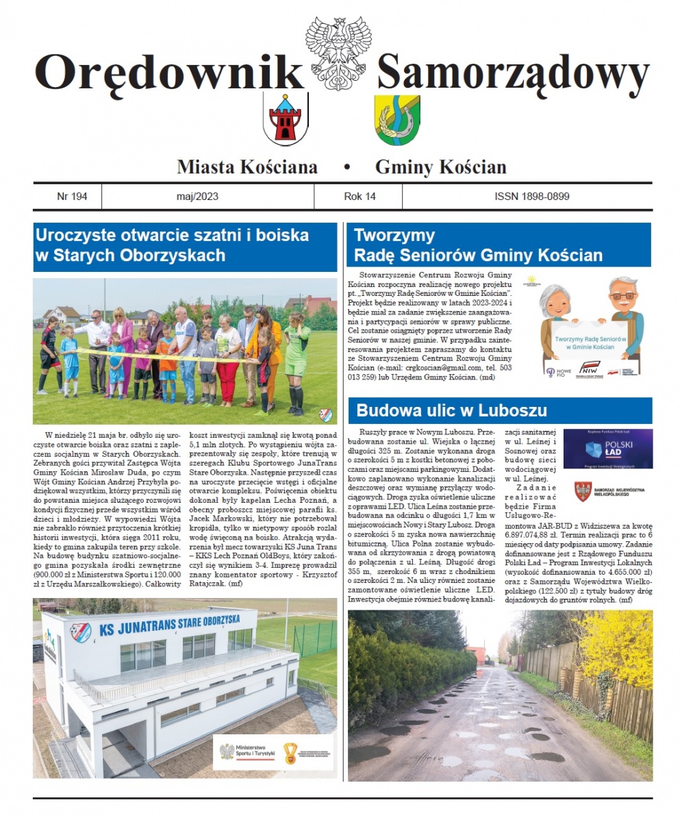 Orędownik Samorządowy – Kościan i gmina Kościan