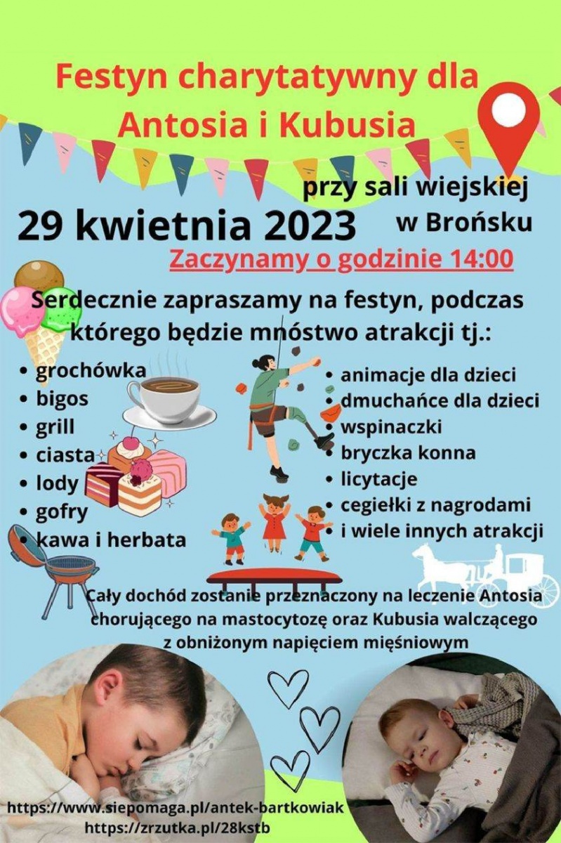 W sobotę festyn charytatywny w Brońsku!