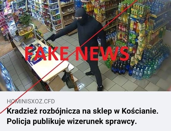 Kradzież rozbójnicza w Kościanie - to fake news!
