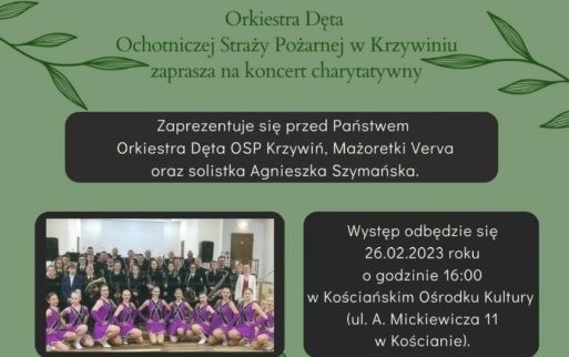 Koncert charytatywny już w niedzielę!