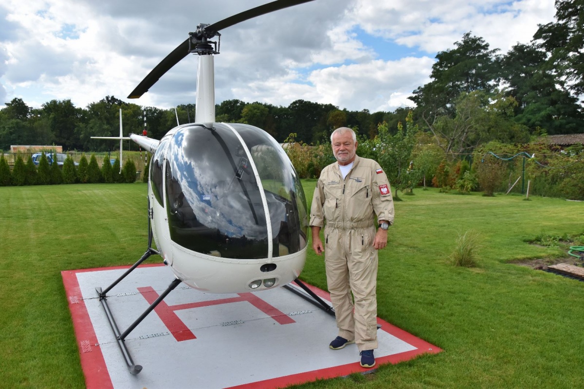 Helikopter w ogródku