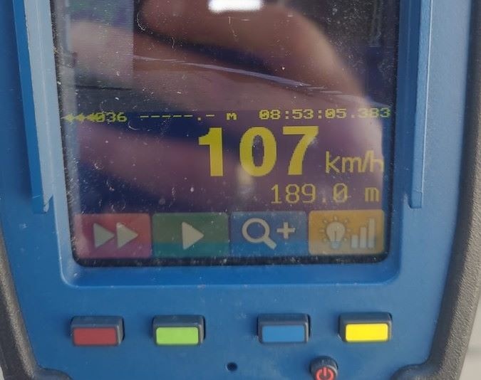 Jechał 107 km/h na 